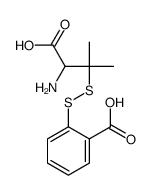 2-[(1-amino-1-carboxy-2-methylpropan-2-yl)disulfanyl]benzoic acid Structure