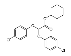 cyclohexyl 2,2-bis(4-chlorophenoxy)acetate Structure
