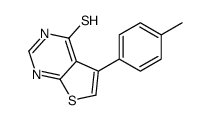 5-(4-甲基苯基)噻吩并[2,3-d]嘧啶-4-硫醇结构式
