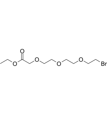 Br-PEG3-ethyl acetate Structure