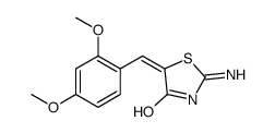 (5E)-2-Amino-5-(2,4-dimethoxybenzylidene)-1,3-thiazol-4(5H)-one结构式