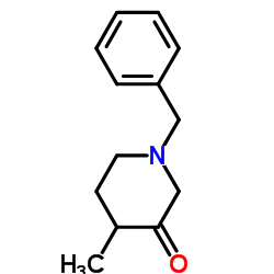 4-甲基-1-(苯基甲基)-3-哌啶酮结构式