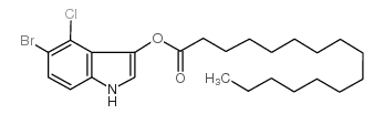 5-溴-4-氯-3-吲哚基棕榈酸盐结构式