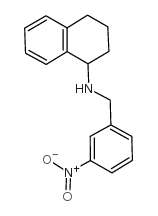 N-[(3-nitrophenyl)methyl]-1,2,3,4-tetrahydronaphthalen-1-amine结构式