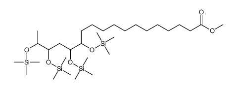 13,14,16,17-Tetrakis[(trimethylsilyl)oxy]octadecanoic acid methyl ester Structure