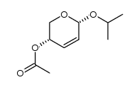 isopropyl α-D-4-O-acetyl-2,3-dideoxypent-2-enoglyceropyranoside Structure