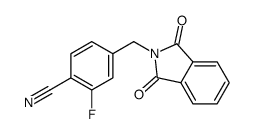 4-((1,3-二氧代异吲哚啉-2-基)甲基)-2-氟苯甲腈结构式