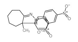 N-[(2-methyl-2-phenyl-cycloheptylidene)amino]-2,4-dinitro-aniline结构式