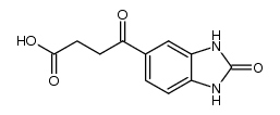 4-oxo-4-(2-oxo-2,3-dihydro-1H-benzoimidazol-5-yl)-butyric acid结构式