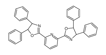 2,6-双[(4R,5R)-4,5-二氢-4,5-二苯基-2-噁唑基]吡啶结构式