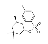 trans-3.3.5-Trimethyl-cyclohexanol-(1)-p-toluolsulfonat结构式