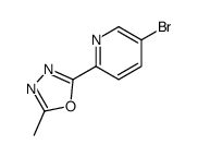 2-(5-bromopyridin-2-yl)-5-methyl-1,3,4-oxadiazole结构式