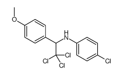 4-chloro-N-[2,2,2-trichloro-1-(4-methoxyphenyl)ethyl]aniline结构式