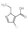 4-氯-2-乙基-2H-吡唑-3-甲酸结构式