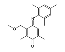 2,6-dimethyl-3-(methoxymethyl)-p-benzoquinone 4-(2,4,6-trimethylanil) Structure