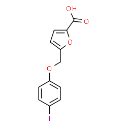 5-(4-碘苯氧基甲基)呋喃-2-羧酸结构式