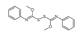 N,N'-Diphenylthioperoxydicarbonimidsaeure-dimethylester结构式