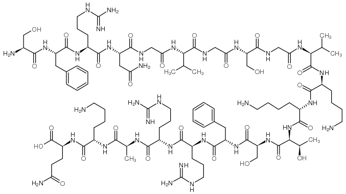 Neuropeptide S (rat) trifluoroacetate salt structure