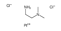 N',N'-dimethylethane-1,2-diamine,platinum(2+),dichloride结构式