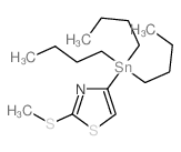 2-(Methylthio)-4-(tributylstannyl)thiazole Structure