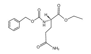 N2-benzyloxycarbonyl-l-glutamine ethyl ester Structure