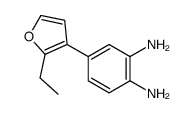 4-(2-ethylfuran-3-yl)benzene-1,2-diamine Structure