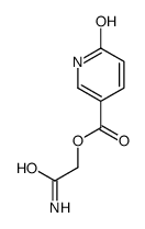 2-Amino-2-oxoethyl 6-oxo-1,6-dihydro-3-pyridinecarboxylate Structure