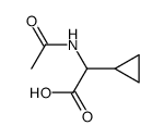DL-α-Acetylaminocyclopropylessigsaeure结构式