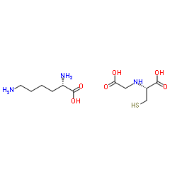 L-赖氨酸 S-羧甲基-L-半胱氨酸结构式