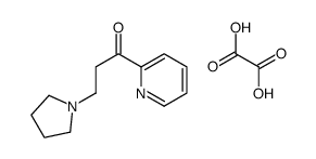 oxalic acid,1-pyridin-2-yl-3-pyrrolidin-1-ylpropan-1-one Structure