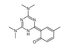 6-[4,6-bis(dimethylamino)-1H-1,3,5-triazin-2-ylidene]-4-methylcyclohexa-2,4-dien-1-one结构式