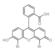 2-(4,5-dibromo-3-hydroxy-6-oxoxanthen-9-yl)benzoic acid结构式
