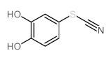 4-thiocyanatobenzene-1,2-diol结构式
