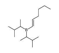 hex-1-enyl-bis(3-methylbutan-2-yl)borane Structure