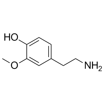 3-Methoxytyramine Structure