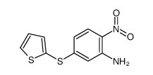 2-nitro-5-thiophen-2-ylsulfanylaniline Structure