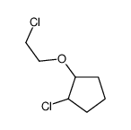 1-chloro-2-(2-chloroethoxy)cyclopentane Structure