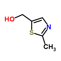 2-甲基噻唑-5-甲醇结构式
