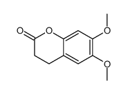 6,7-dimethoxy-3,4-dihydrochromen-2-one Structure