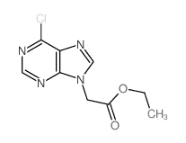 ethyl 2-(6-chloropurin-9-yl)acetate Structure