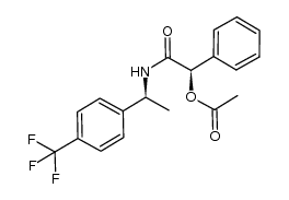 (1R)-2-oxo-1-phenyl-2-({1-(S)-[4-(trifluoromethyl)phenyl]ethyl}amino)ethyl acetate Structure