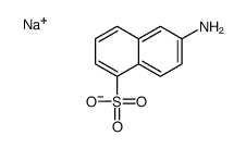 sodium 6-aminonaphthalene-1-sulphonate Structure