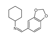 1-(1,3-benzodioxol-5-yl)-N-cyclohexylmethanimine Structure