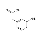 2-(3-氨基苯基)-N-甲基乙酰胺结构式