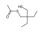 S-[2-ethyl-2-(sulfanylmethyl)butyl] ethanethioate结构式