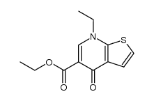 7-ethyl-4-oxo-4,7-dihydro-thieno[2,3-b]pyridine-5-carboxylic acid ethyl ester Structure