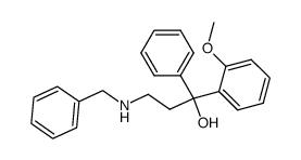 3-Benzylamino-1-(2-methoxy-phenyl)-1-phenyl-propan-1-ol Structure