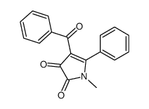 4-benzoyl-1-methyl-5-phenylpyrrole-2,3-dione Structure