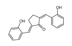 2,5-bis[(2-hydroxyphenyl)methylidene]cyclopentan-1-one结构式