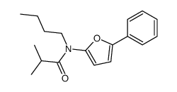 N-butyl-2-methyl-N-(5-phenylfuran-2-yl)propanamide结构式